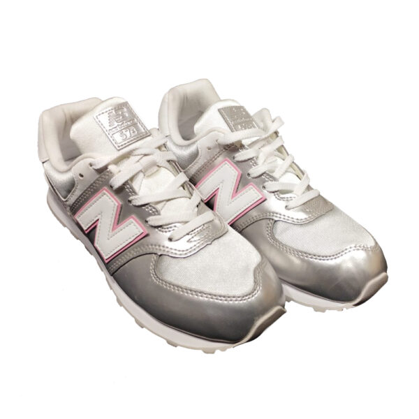 scarpe da bambina New Balance sneakers silver GC574 - immagine 2