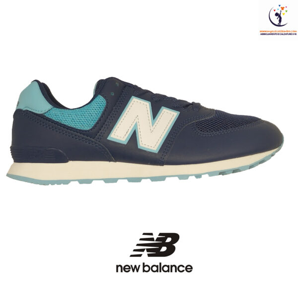 scarpe da bambino New Balance sneakers navy white GC574SN1