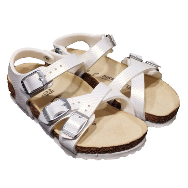 sandalo da bambina Birkenstock tinta panna Kumba kids - immagine 4