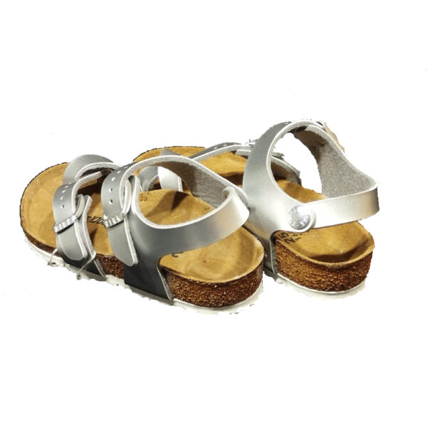 sandalo da bambina birkenstock tinta silver Taormina - immagine 3