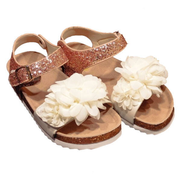 Sandalo da bambina di Colors Of California glitter rosa - immagine 4