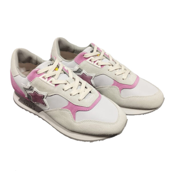 scarpe da donna Atlantic Stars sneakers Ghala bright white pink - immagine 2