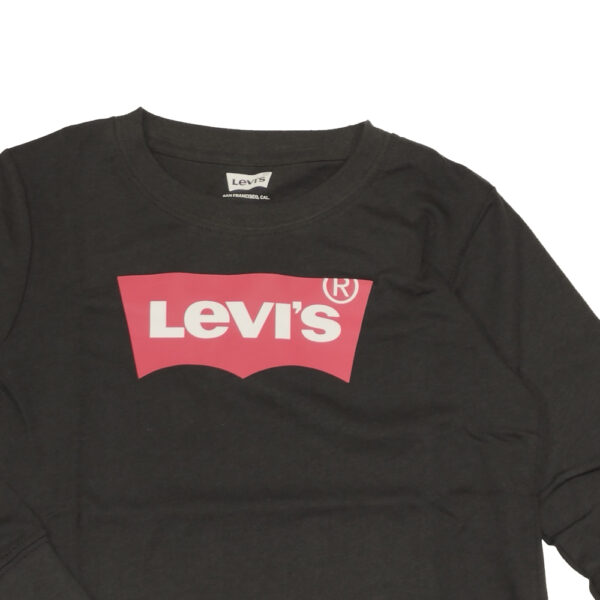 t-shirt di Levi's da bambino nera maniche lunghe 8E8646-023 - immagine 2