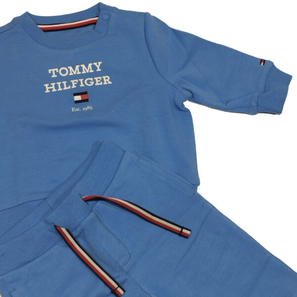 tuta baby Tommy Hilfigher girocollo KN0KN01771 C30 blue spell - immagine 2