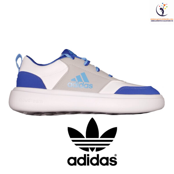 scarpe ADIDAS sneakers park st k azzurro e bianco